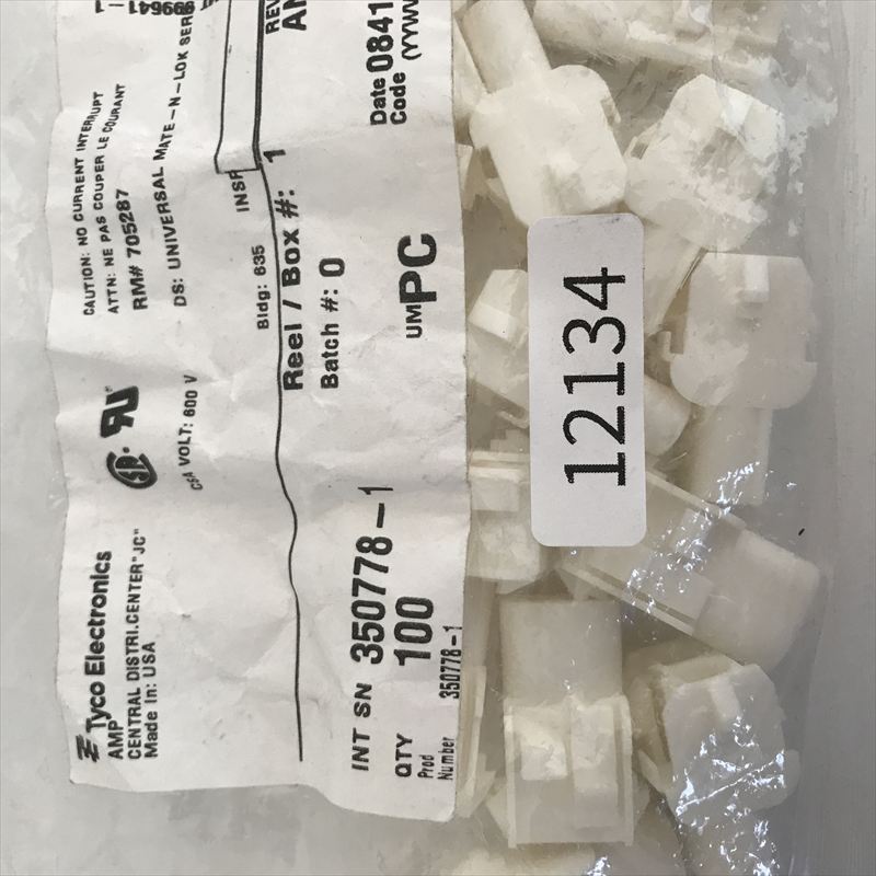 350778-1,コネクタ/ハウジング ,タイコエレクトロニクス(AMP) ,19個 - 2