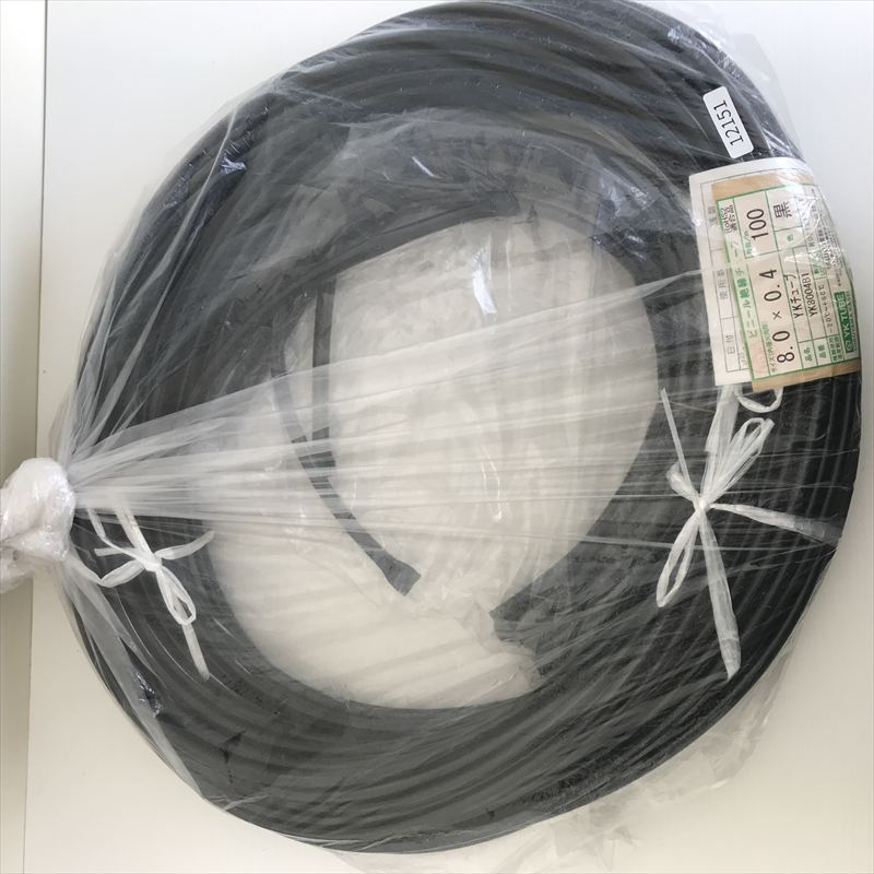 YK8004B1,YKチューブ/ビニール絶縁チューブ,8.0x0.4,黒,横山化成,40ｍ - 1