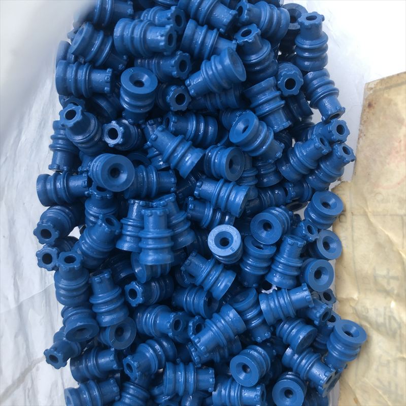 RS220-02100,ワイヤーシール/防水ゴム栓,青,古河電工(三菱電線/菱星電装/SJD),606個 - 1