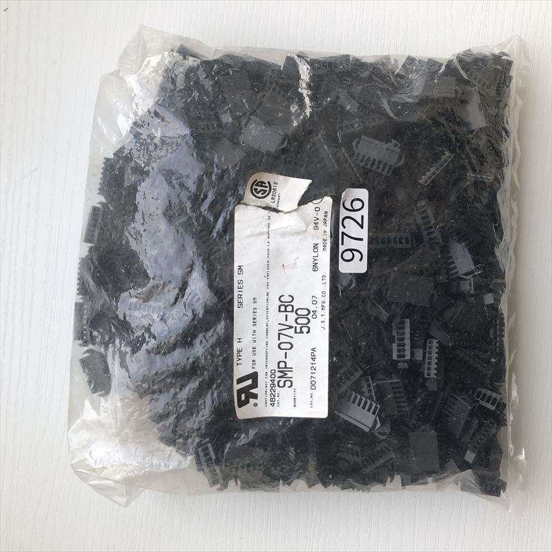 SMP-07V-BC,コネクタ/ハウジング,黒,日本圧着端子製造(JST),500個 - 1