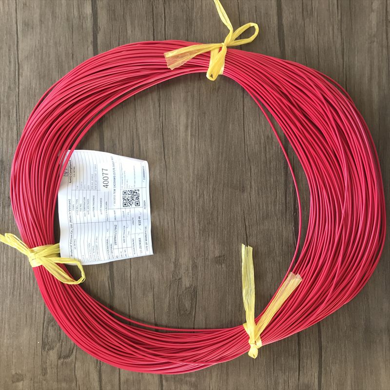 UL1015電線,AWG22,赤,プロテリアル(日立金属),107m - 1
