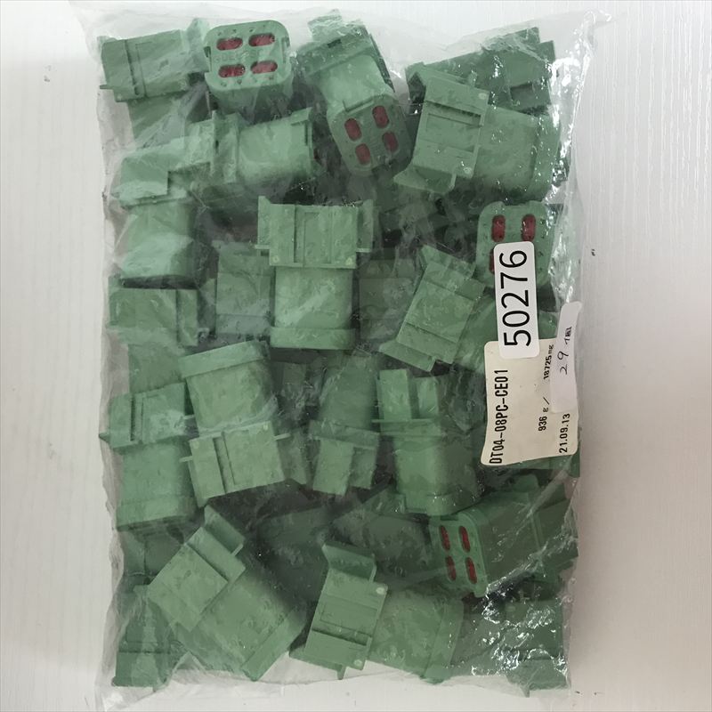 DT04-08PC-CE01,コネクタ/ハウジング,緑,ドイチェ/DEUTSCH(タイコ エレクトロニクス),29個 - 1