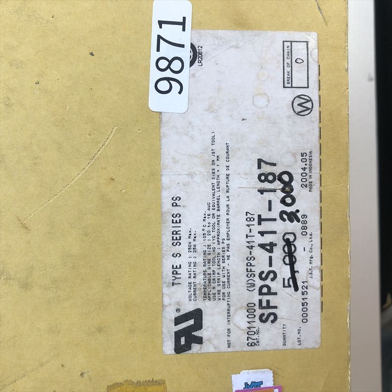 SFPS-41T-187,圧着端子,日本圧着端子製造(JST),3000個 - 2