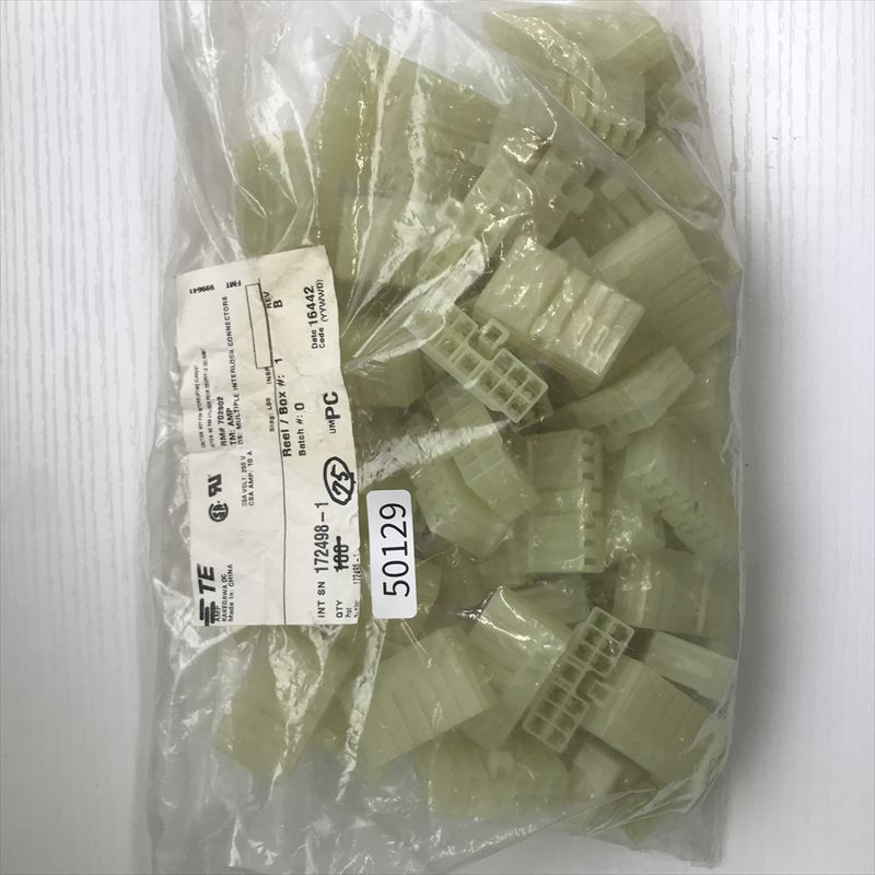 172498-1,コネクタ/ハウジング,タイコエレクトロニクス(AMP),75個 - 1