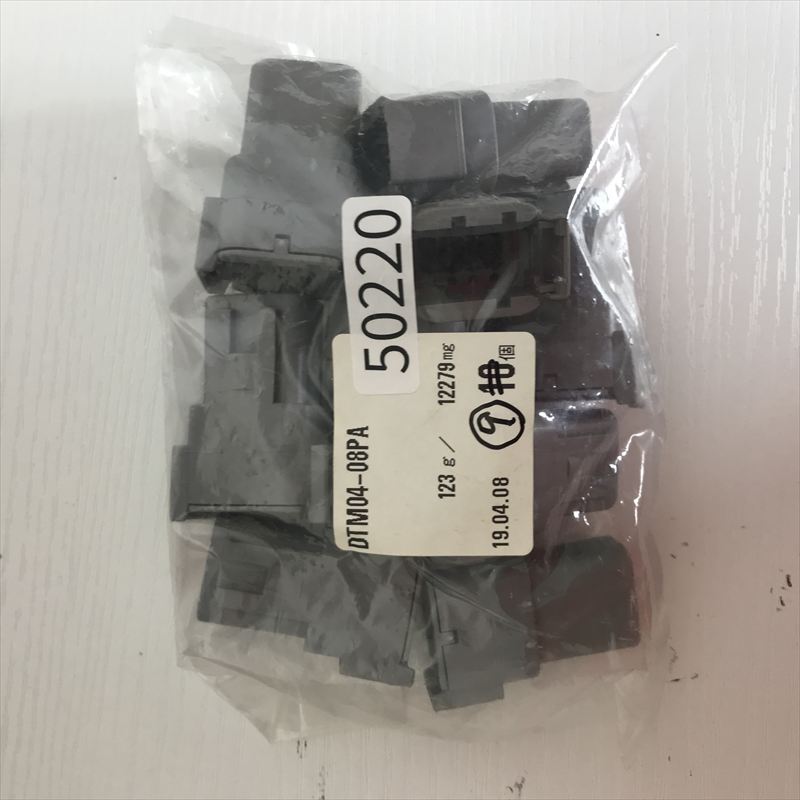 DTM04-08PA,コネクタ/ハウジング,黒,ドイチェ/DEUTSCH(タイコ エレクトロニクス),9個 - 1