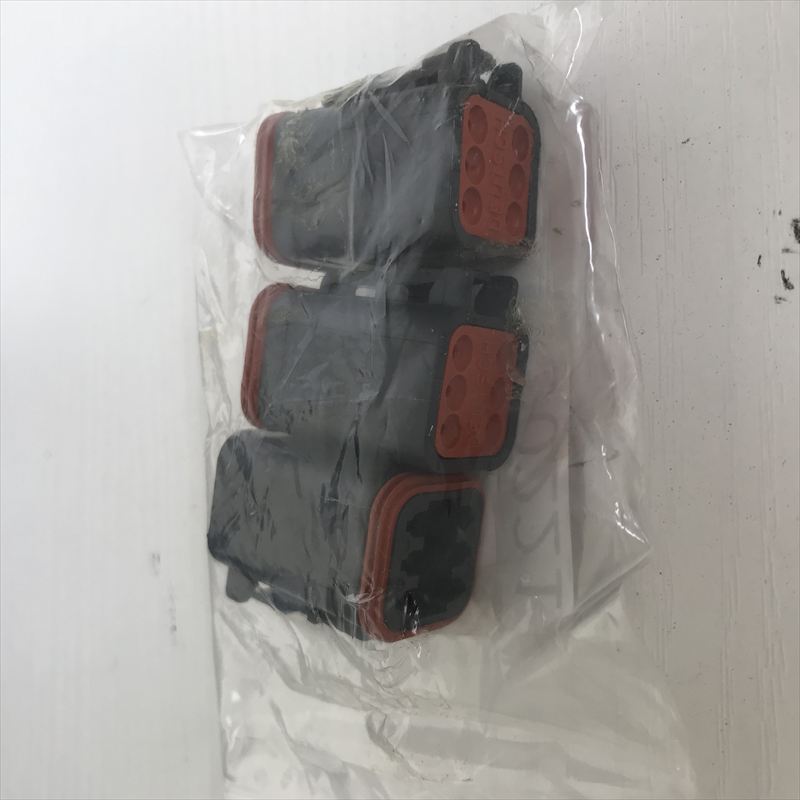 DT06-06S-E004,コネクタ/ハウジング,黒,ドイチェ/DEUTSCH(タイコ エレクトロニクス),3個 - 1