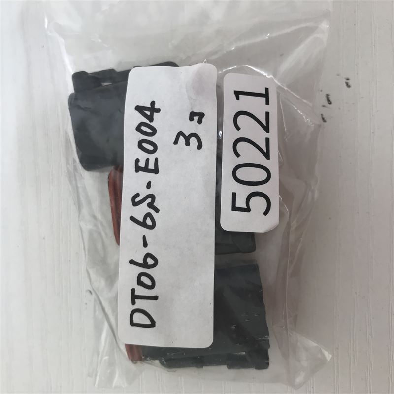 DT06-06S-E004,コネクタ/ハウジング,黒,ドイチェ/DEUTSCH(タイコ エレクトロニクス),3個 - 2