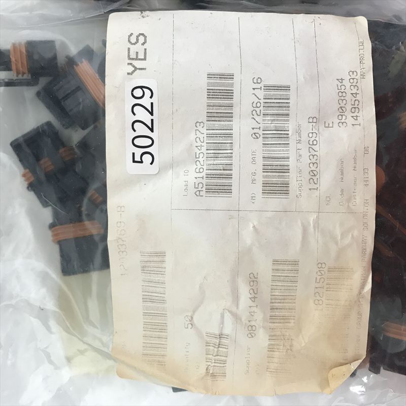 12033769-B,コネクタ/ハウジング,黒,デルファイ(Delphi)(旧パッカード),50個 - 2