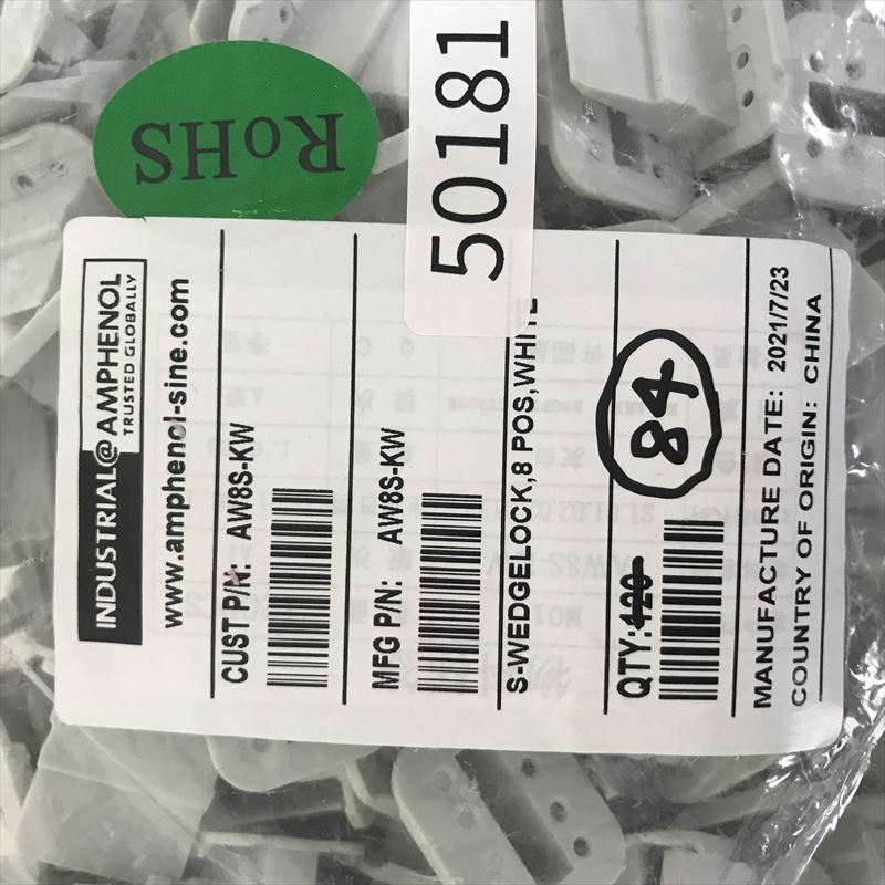 AW8S-KW,コネクタ/ハウジング,灰,アンフェノール(Amphenol),84個 - 2