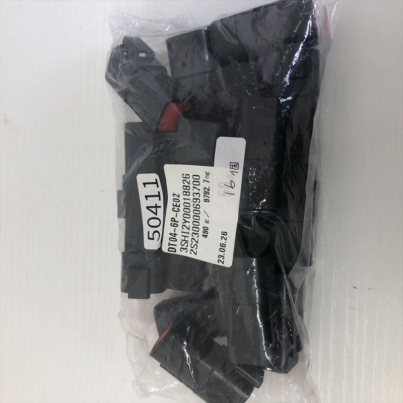 DT04-6P-CE02,コネクタ/ハウジング,黒,ドイチェ/DEUTSCH(タイコ エレクトロニクス),16個 - 1