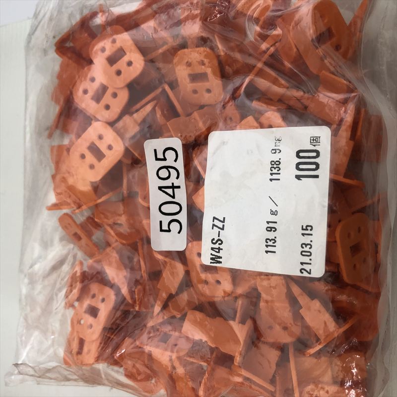 W4S-ZZ,ウェッジロック,橙,ドイチェ/DEUTSCH(タイコ エレクトロニクス),100個 - 1