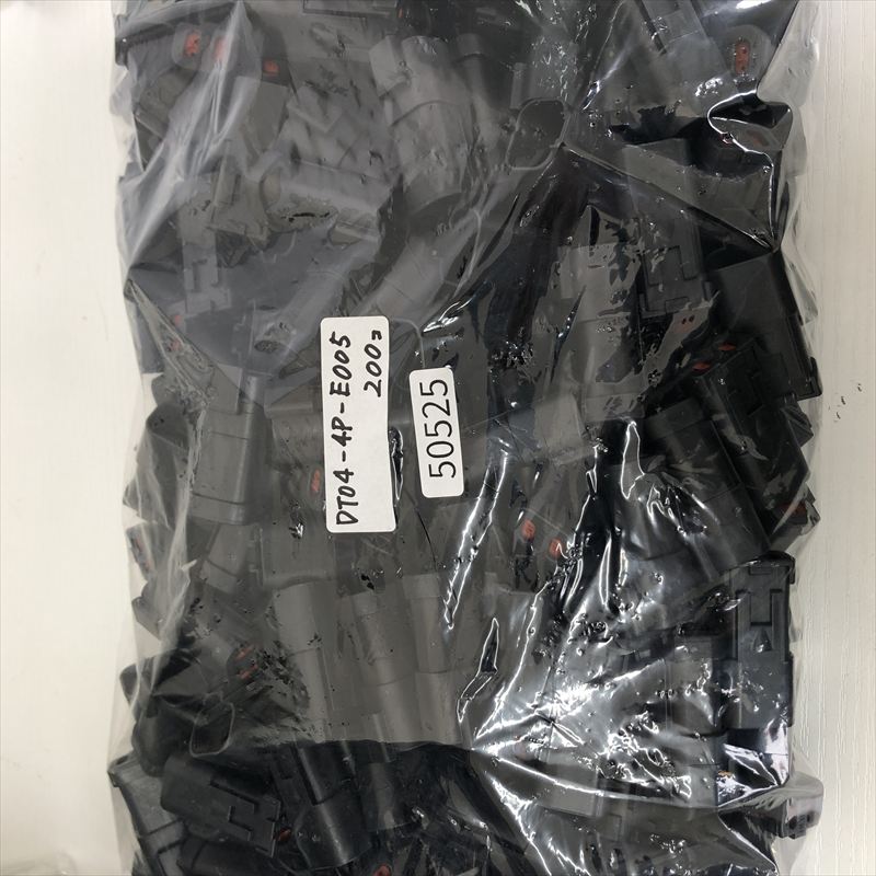 DT04-4P-E005,コネクタ/ハウジング,黒,ドイチェ/DEUTSCH(タイコ エレクトロニクス),200個 - 1