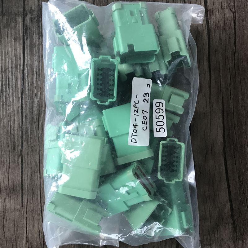 DT04-12PC-CE07,コネクタ/ハウジング,緑,ドイチェ/DEUTSCH(タイコ エレクトロニクス),23個 - 1