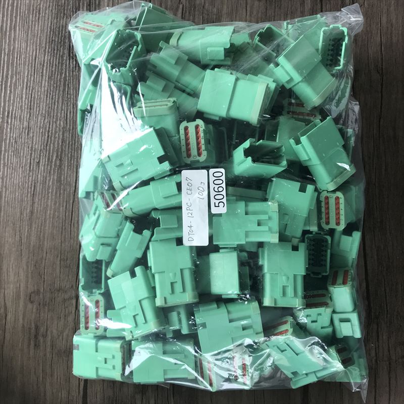 DT04-12PC-CE07,コネクタ/ハウジング,緑,ドイチェ/DEUTSCH(タイコ エレクトロニクス),100個 - 1