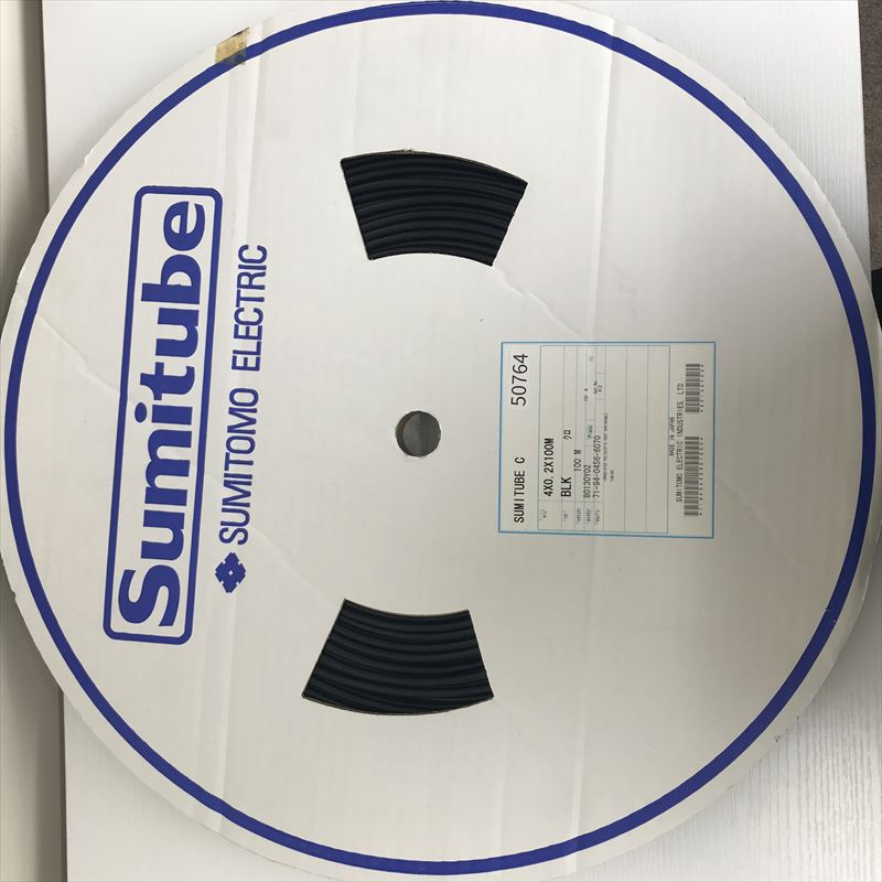 スミチューブC,熱収縮チューブ,4x0.2,黒,住友電工/住友電装,100m - 1