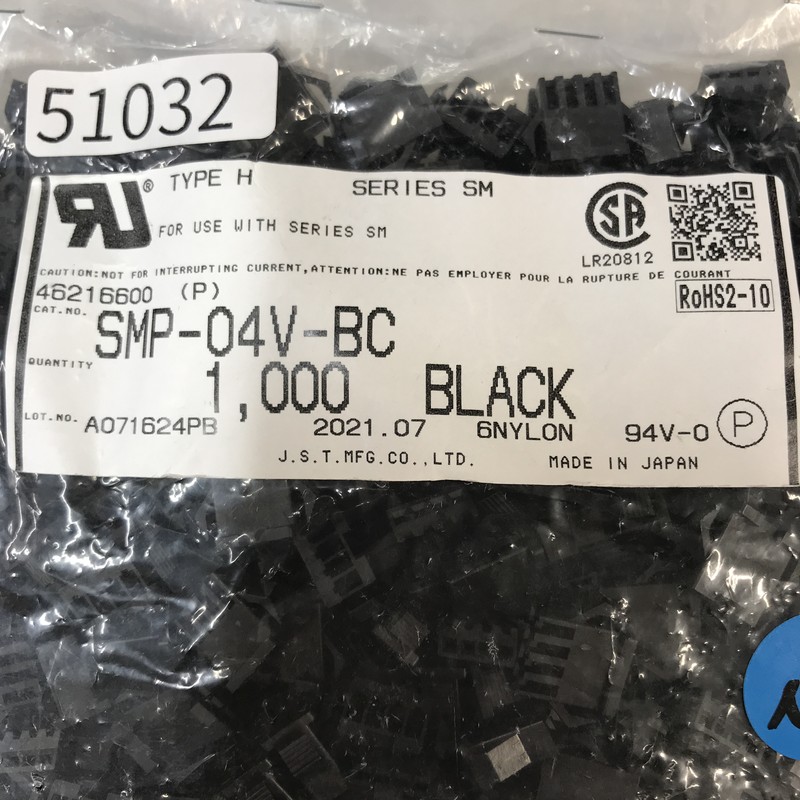 SMP-04V-BC,コネクタ/ハウジング,黒,日本圧着端子製造(JST),673個 - 2