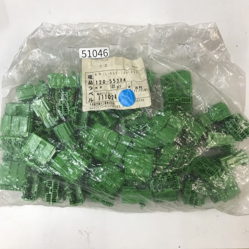 IL-AG5-16P-D3C1/120-55314,コネクタ/ハウジング,緑,航空電子(JAE),47個