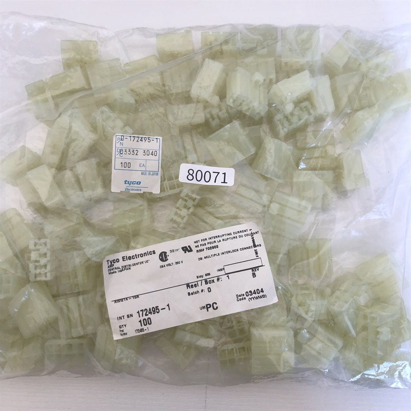 172495-1,コネクタ/ハウジング,タイコエレクトロニクス(AMP),100個 - 1
