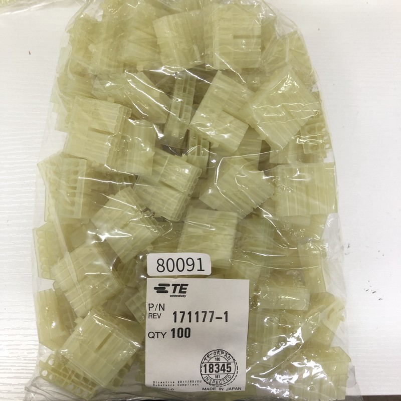 171177-1,コネクタ/ハウジング,タイコエレクトロニクス(AMP),100個 - 1