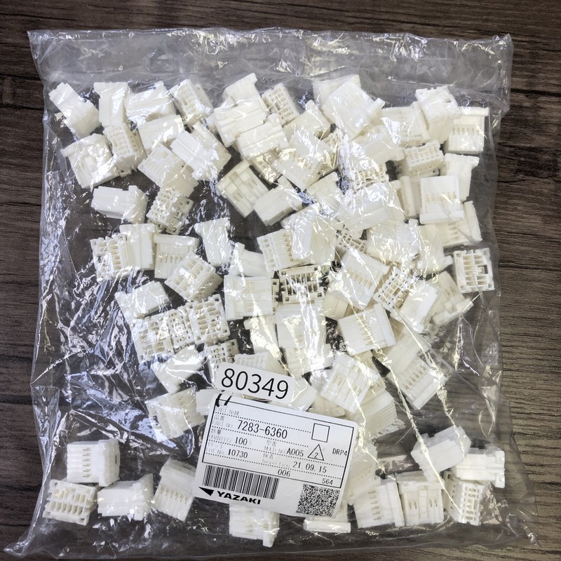 7283-6360,コネクタ/ハウジング,白,矢崎(YAZAKI),100個 - 1