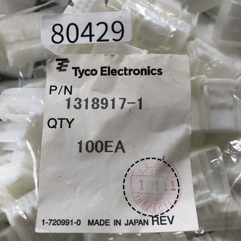 1318917-1,コネクタ/ハウジング,白,タイコエレクトロニクス(AMP),100個 - 2