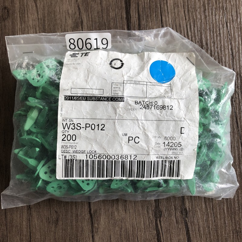 W3S-P012,ウエッジ,緑,タイコエレクトロニクス(AMP),200個 - 1