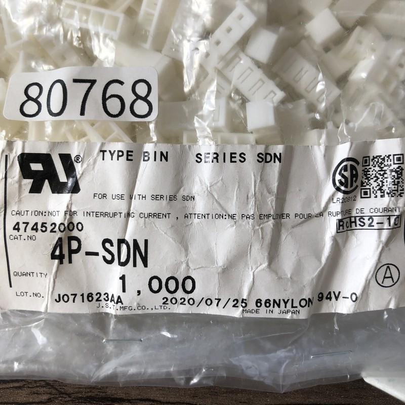 4P-SDN,コネクタ/ハウジング,日本圧着端子製造(JST),640個 - 2