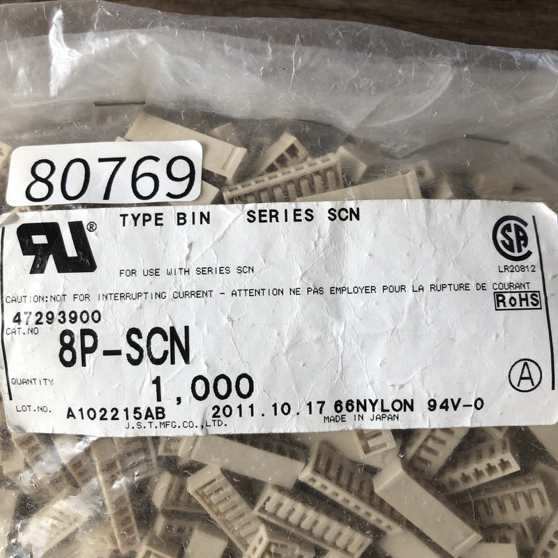 8P-SCN,コネクタ/ハウジング,日本圧着端子製造(JST),800個 - 2