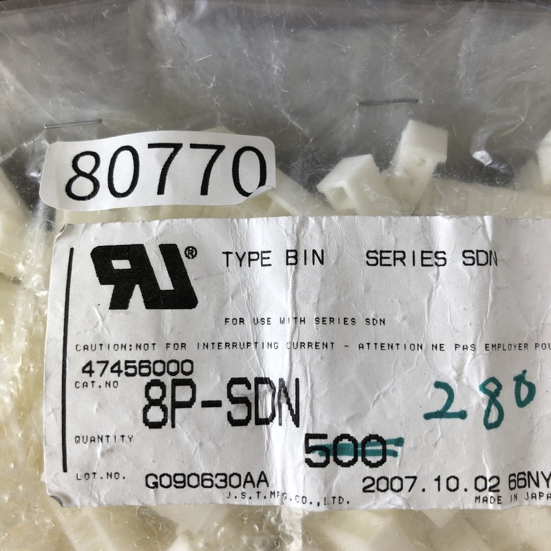 8P-SDN,コネクタ/ハウジング,日本圧着端子製造(JST),290個 - 2