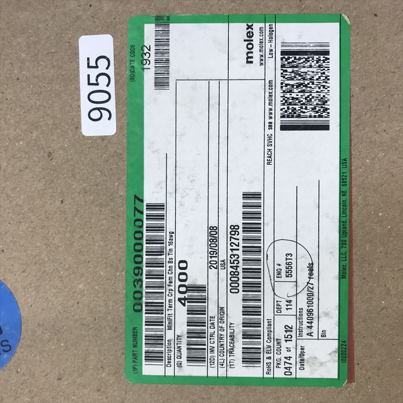 0039000077,圧着端子,モレックス(MOLEX),4000個 - 2